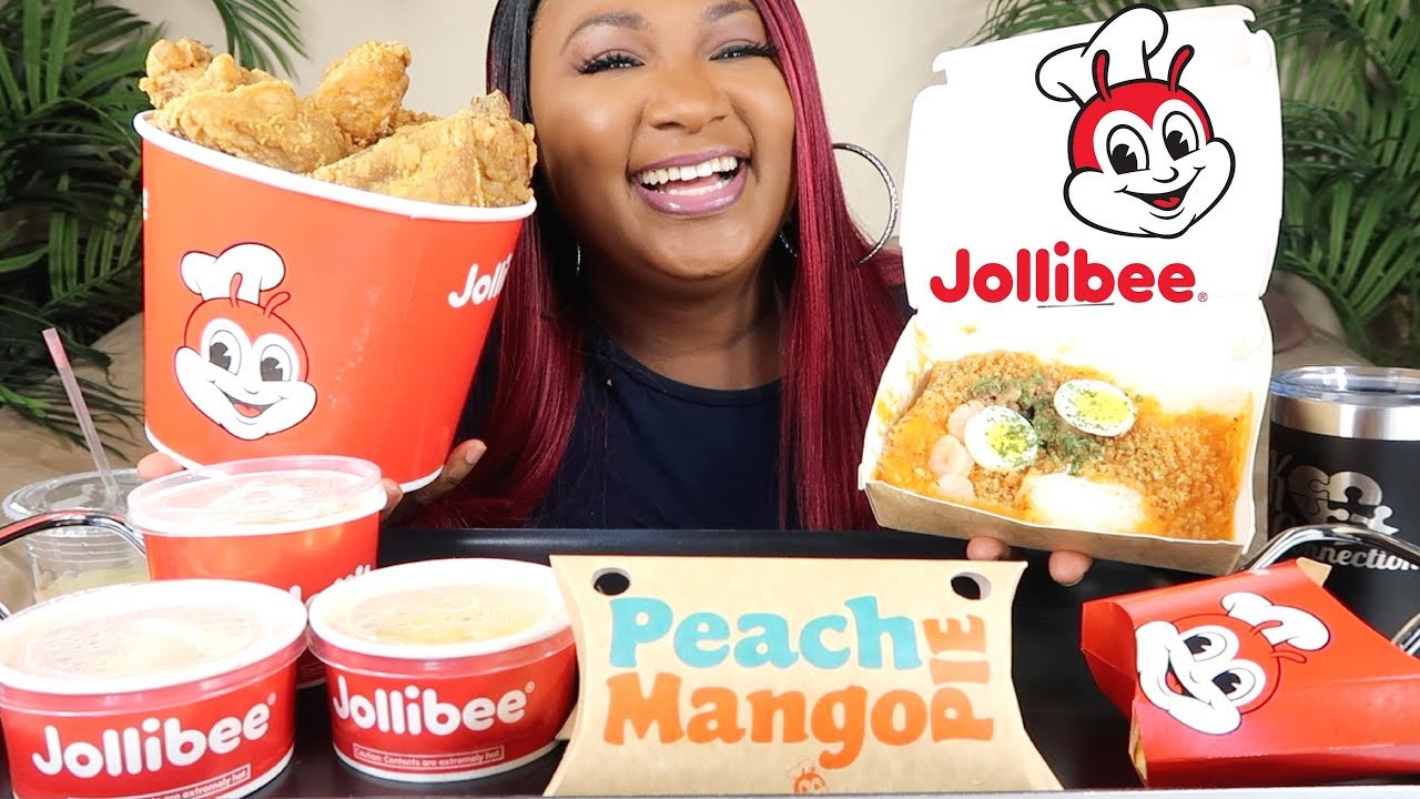 JOLLIBEE MUKBANG , FRIED CHICKEN ( CHICKENJOY)