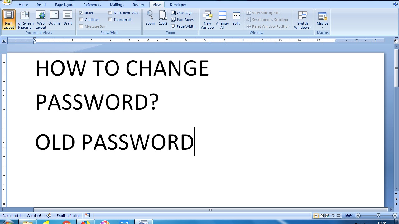 How to change HRMS password