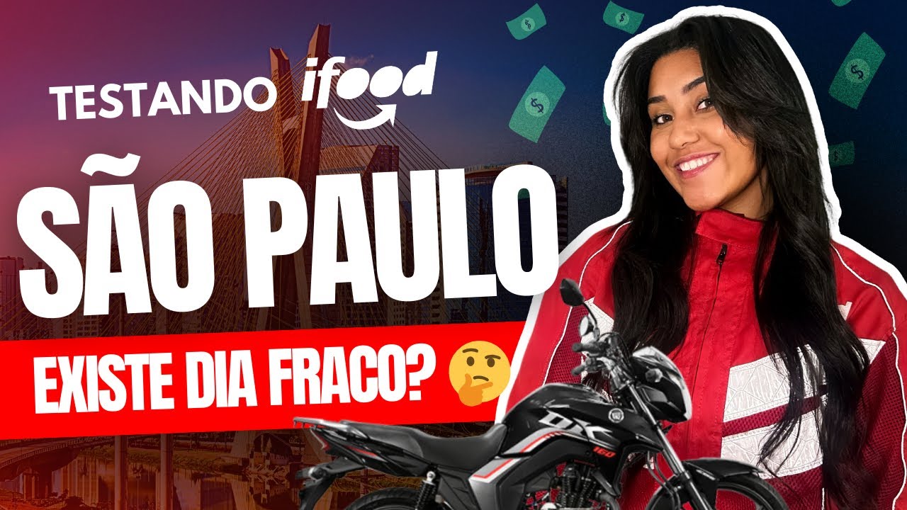 TESTANDO IFOOD ENTREGADOR EM SÃO PAULO - SERÁ QUE VALE A PENA? #motogirl