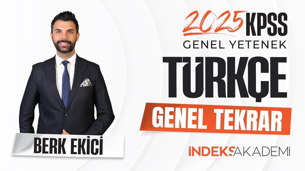 KPSS - Türkçe Genel Tekrar 1 - Berk EKİCİ Canlı Yayını