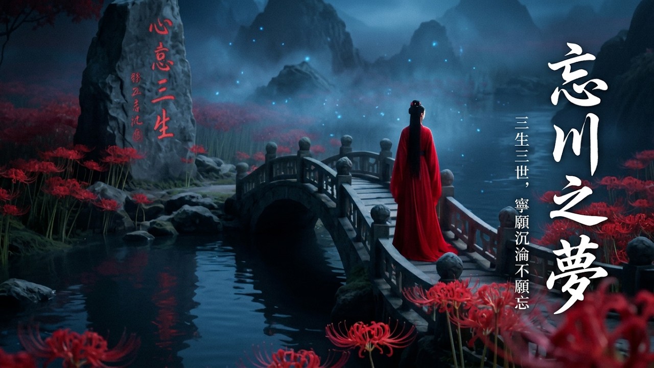 聽到淚崩《忘川之夢》唱出所有輪迴中的遺憾｜最虐心古風情歌」寧願永世沉淪也不願忘記！道盡三生三世的執念」必爆抖音神曲！旋律一聽就上頭｜全網尋找輪迴主題曲」忘川水漫不過思念！獻給所有心中有遺憾的人-余朦朧
