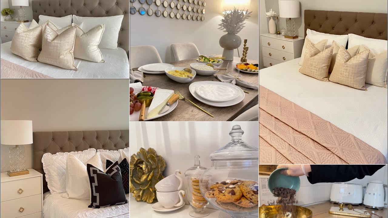 روتين مسائي تجهيز غرفة النوم | ✨deco✨diner ✨ gateau ✨| Black Friday SHEIN maison