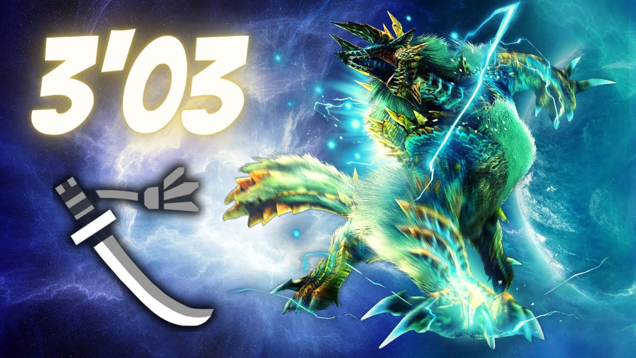 MHW Iceborne Zinogre 3'03 Long Sword WR