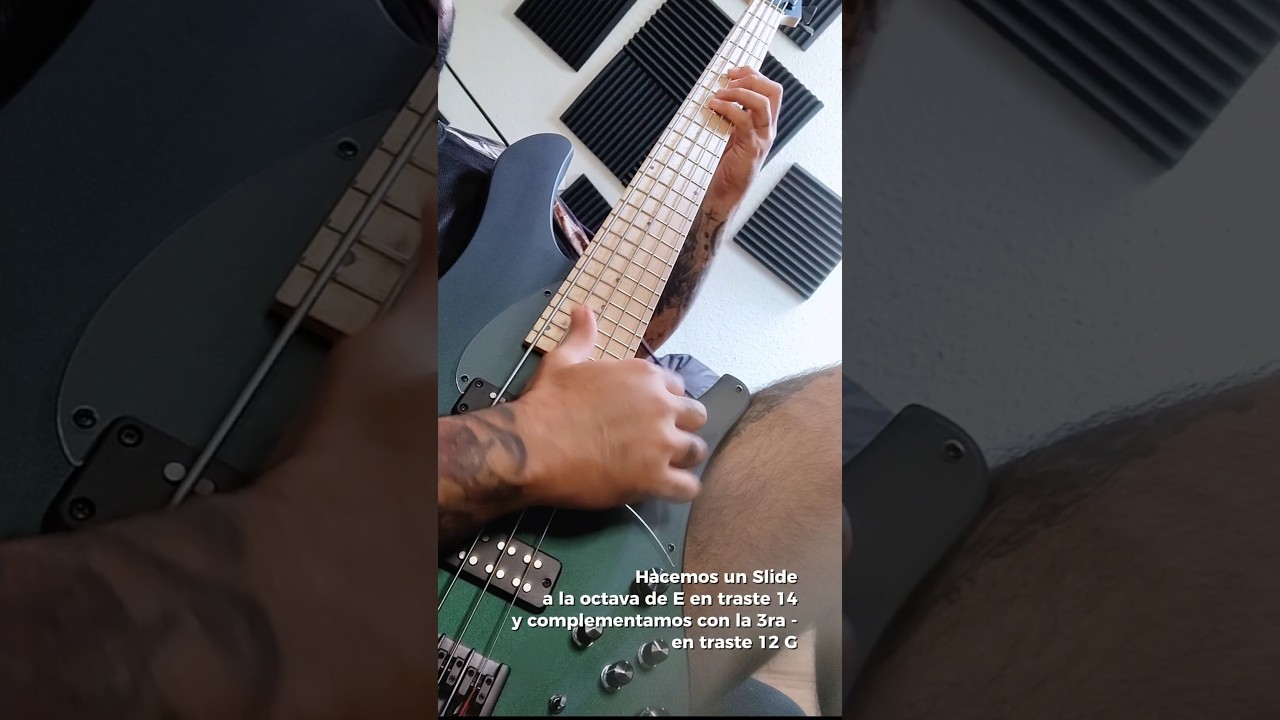 Adorno de Slap para sonar c&oacute;mo un pro 😎.#slap #slapbass #bassguitar #bass #tips and #tricks #basspla