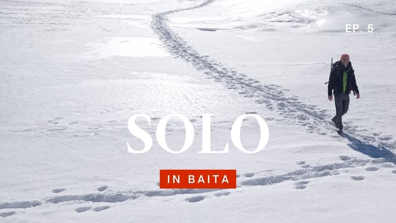 Grande nevicata in baita di montagna: inverno solo nel bosco (drone, snowy cabin, ASMR, Ep. 5)