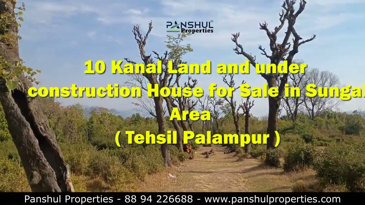 10 Kanal land & Under construction House for sale in Sungal ( Palampur ) - 88 94 226688
