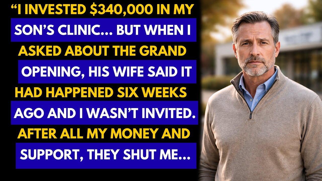 I Asked About My Son’s Clinic Grand Opening—His Wife Said, “It Was Six Weeks Ago. We Kept It Small.