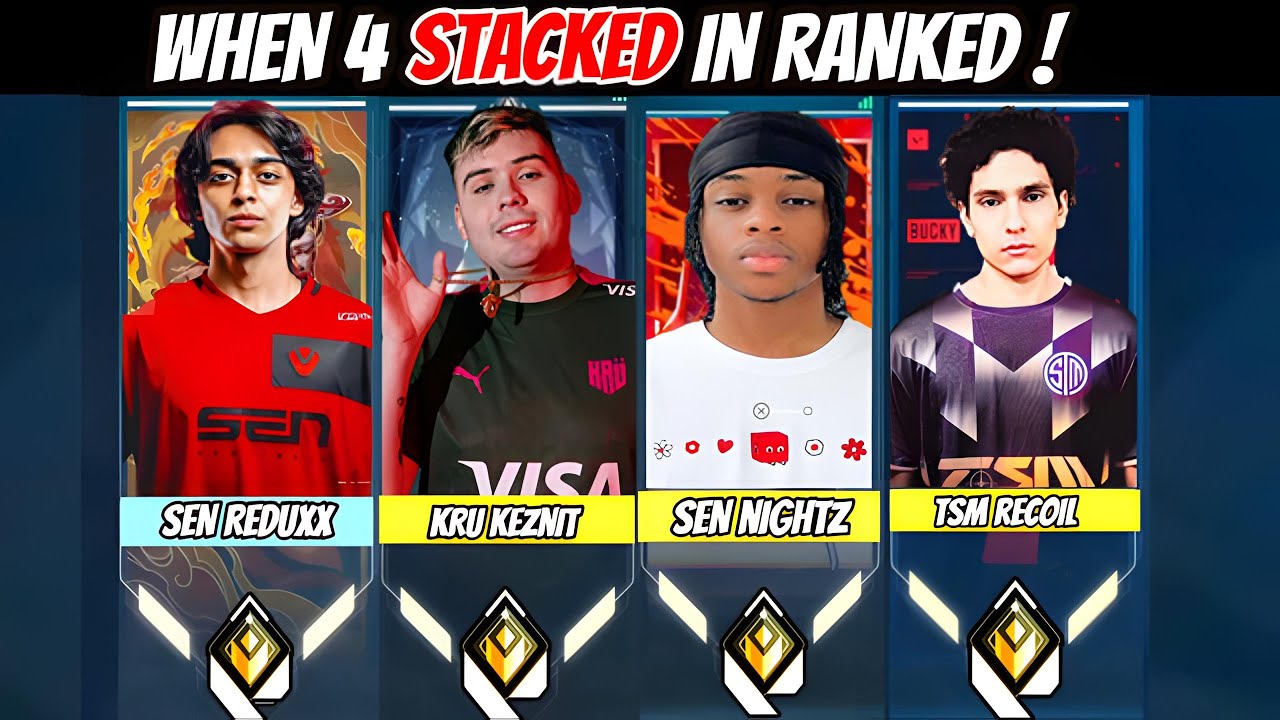 KRU Keznit SEN Nightz SEN Reduxx & TSM Recoil Stacked in Same Team in NA Ranked | Valorant