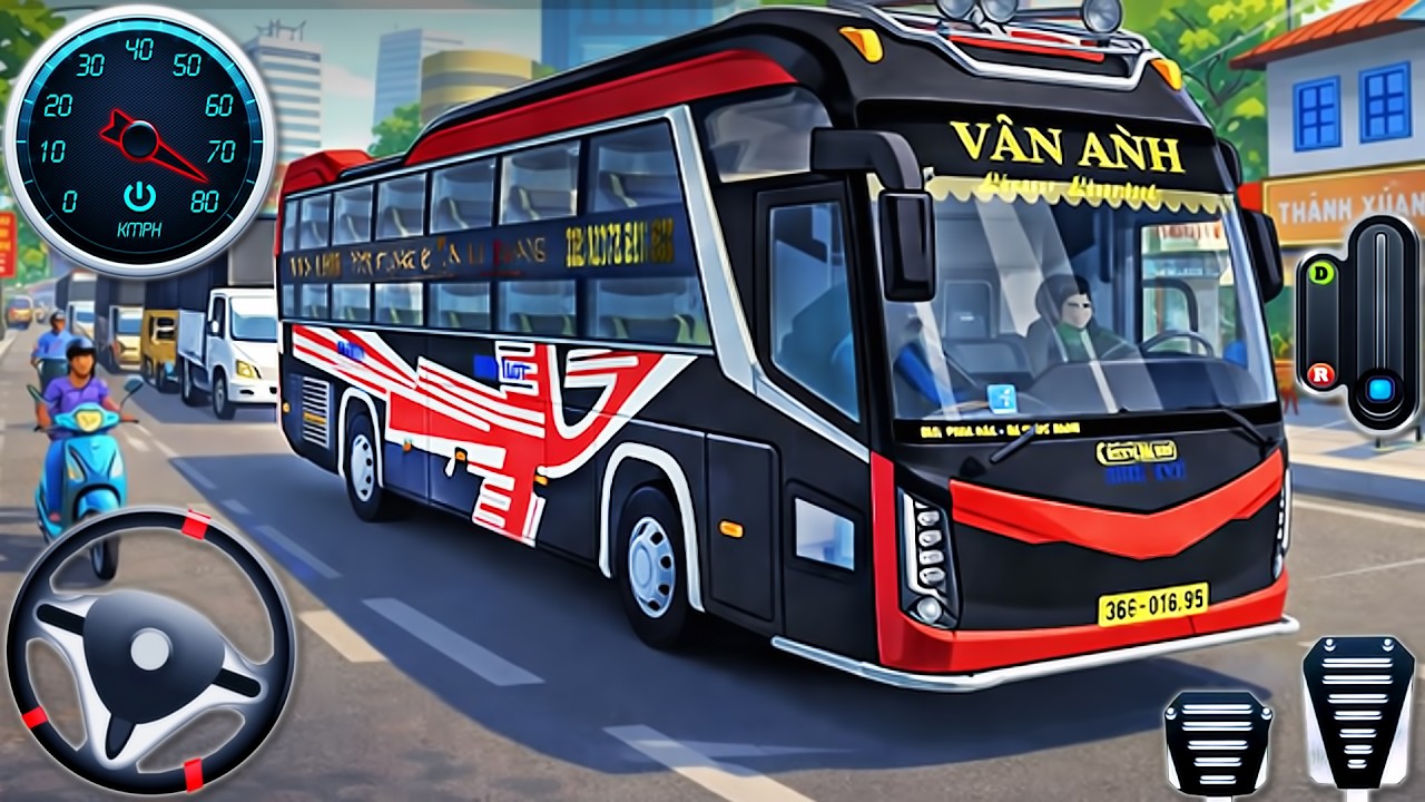 Coach Bus Simulator Vietnam Driver 3D - Real Coach Bus Driving in City - Android GamePlay