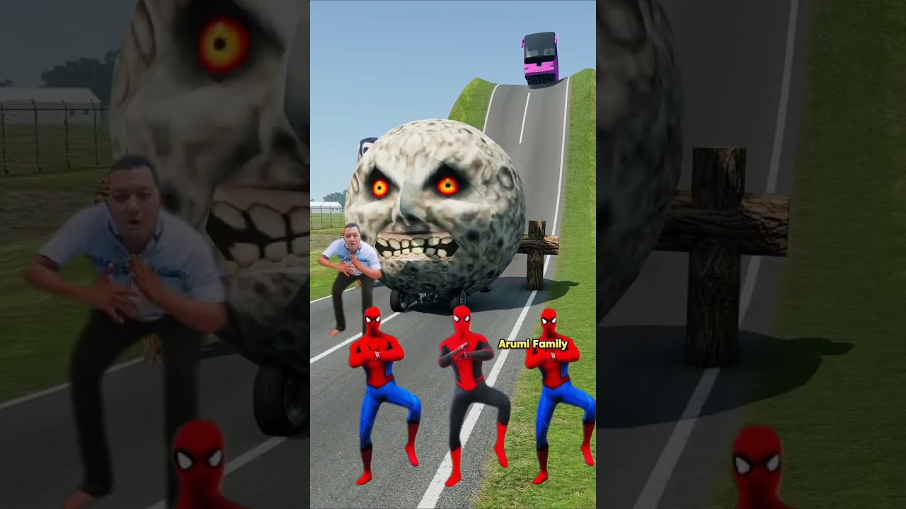Massive Truck & Car | Beamng Crash - A Visual Feast #shorts #beamng #vfx #beamngdrive
