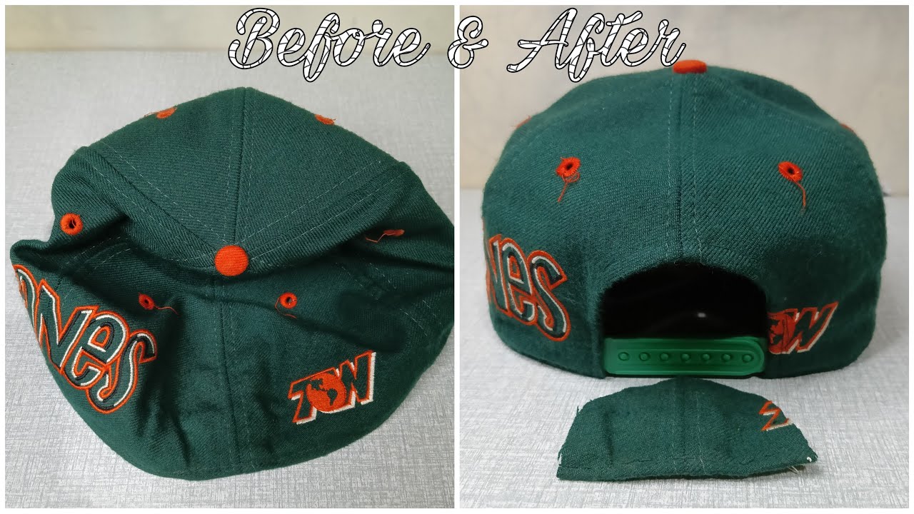 Vintage Miami hurricanes cap restoration ( fitted to snapback)