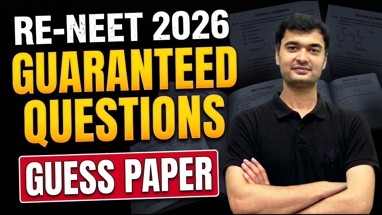 Guaranteed 580+ Marks RE-NEET 2026 Guess Paper Out!🚨| RE-NEET 2026 Paper