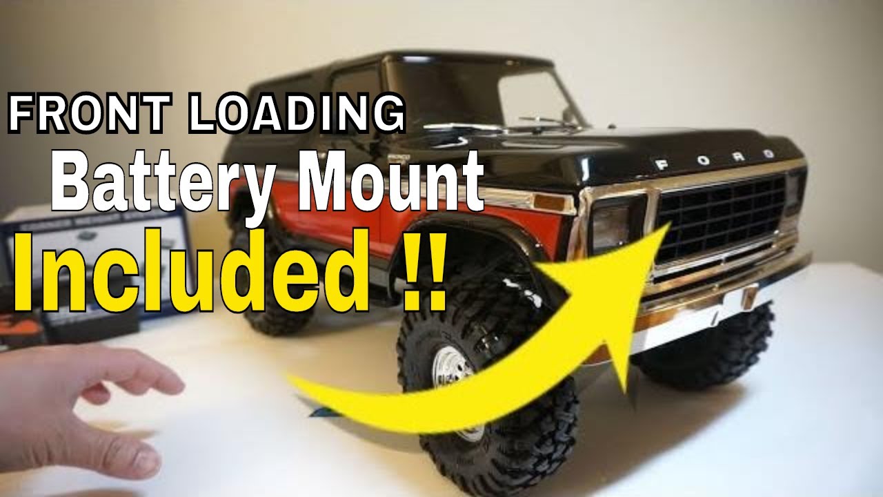 Trx4 Bronco Surprise !  Front Loading Battery Mount Included!