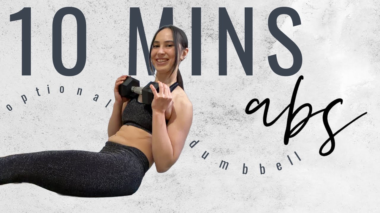 10 MINS ABS WORKOUT | optional dumbbell workout