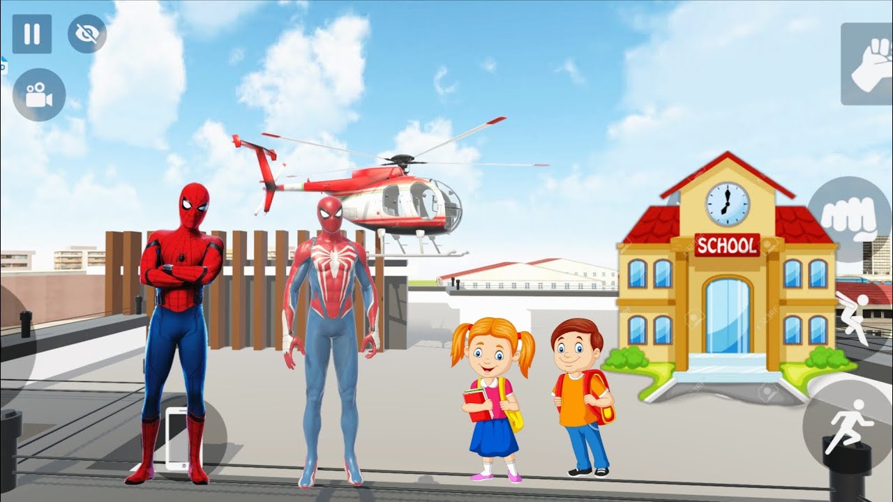 Red Spider-Man simulator game ka naya school open ho gaya hai..Sabhi jao or video dekho