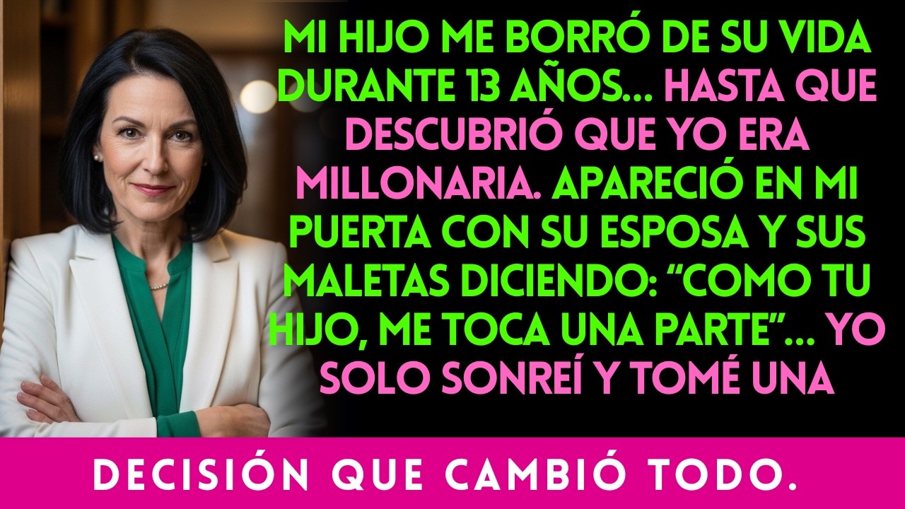 MI HIJO ME ABANDONÓ 13 AÑOS… PERO CUANDO SUPO QUE ERA MILLONARIA VOLVIÓ CON MALETAS DICIENDO “ME TOC