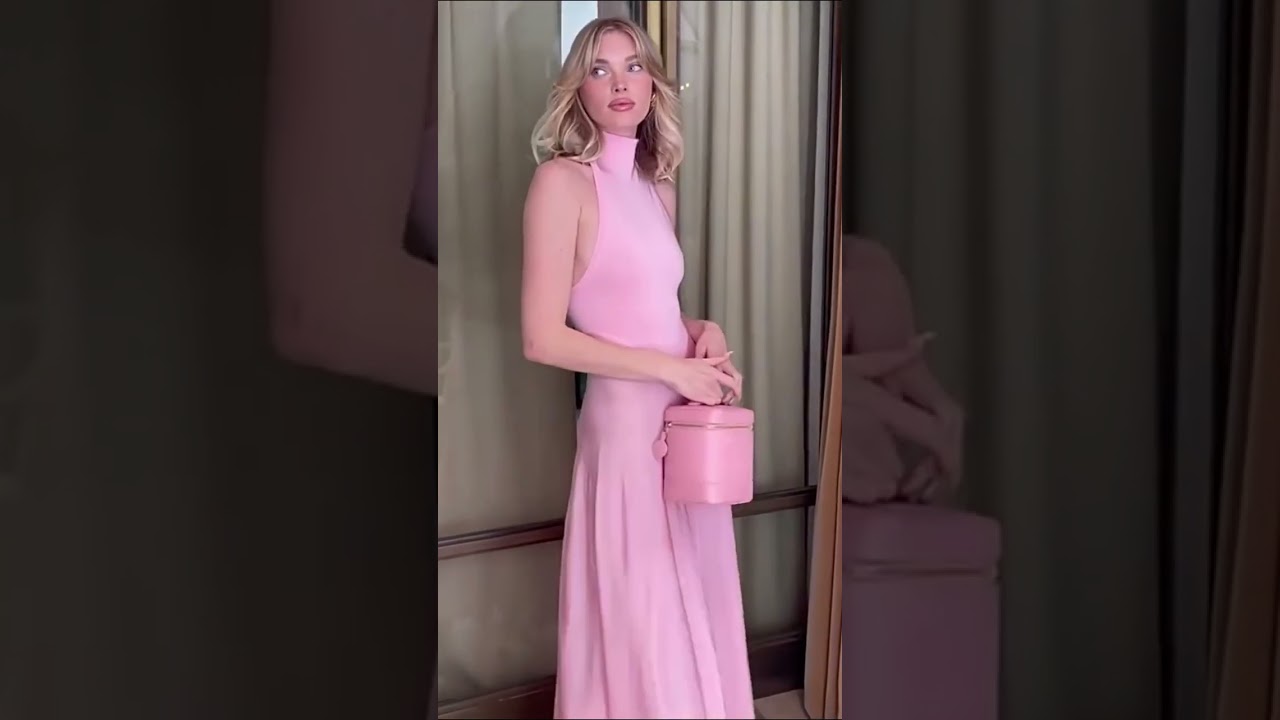 DRESS TO IMPRESS: BRIA PINK HALTER A LINE MAXI DRESS #clothing #dress #maxi #pink #dresstoimpress