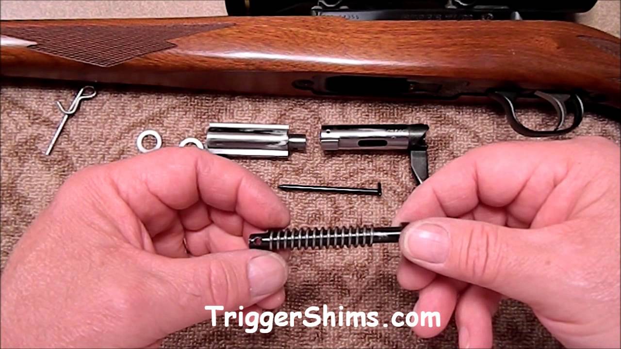 Установка пружины ударника Ruger 77/22 и 77/17