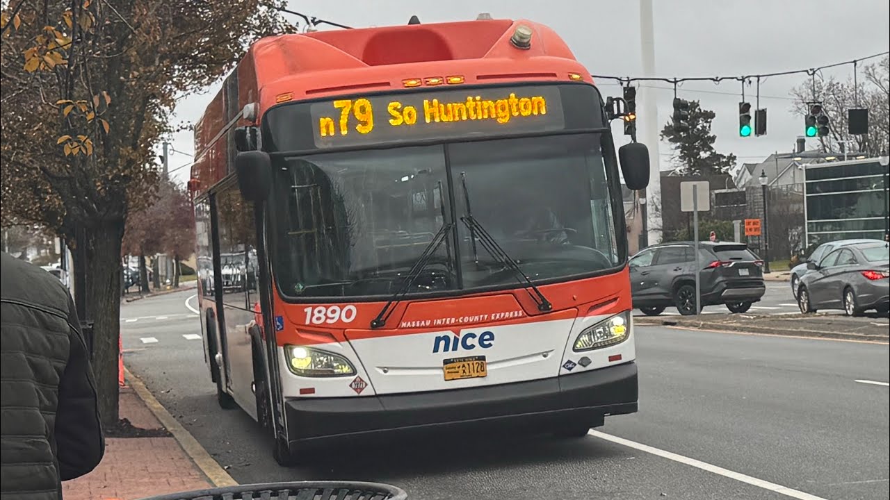 2015 NICE Bus XN40 Bus #1890 N79 Bus from Hicksville to Walt Whitman Mall
