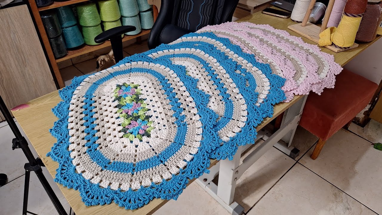 🔥Inspirações modelo Floral, croche modelo tapete econômico , tapete Floral simples e lindo 