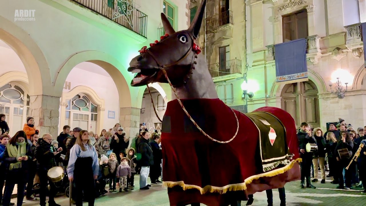 LA VESPRA DE SANT ANTONI VALLS - Ballada de la Mulassa - Foguera de Sant Antoni