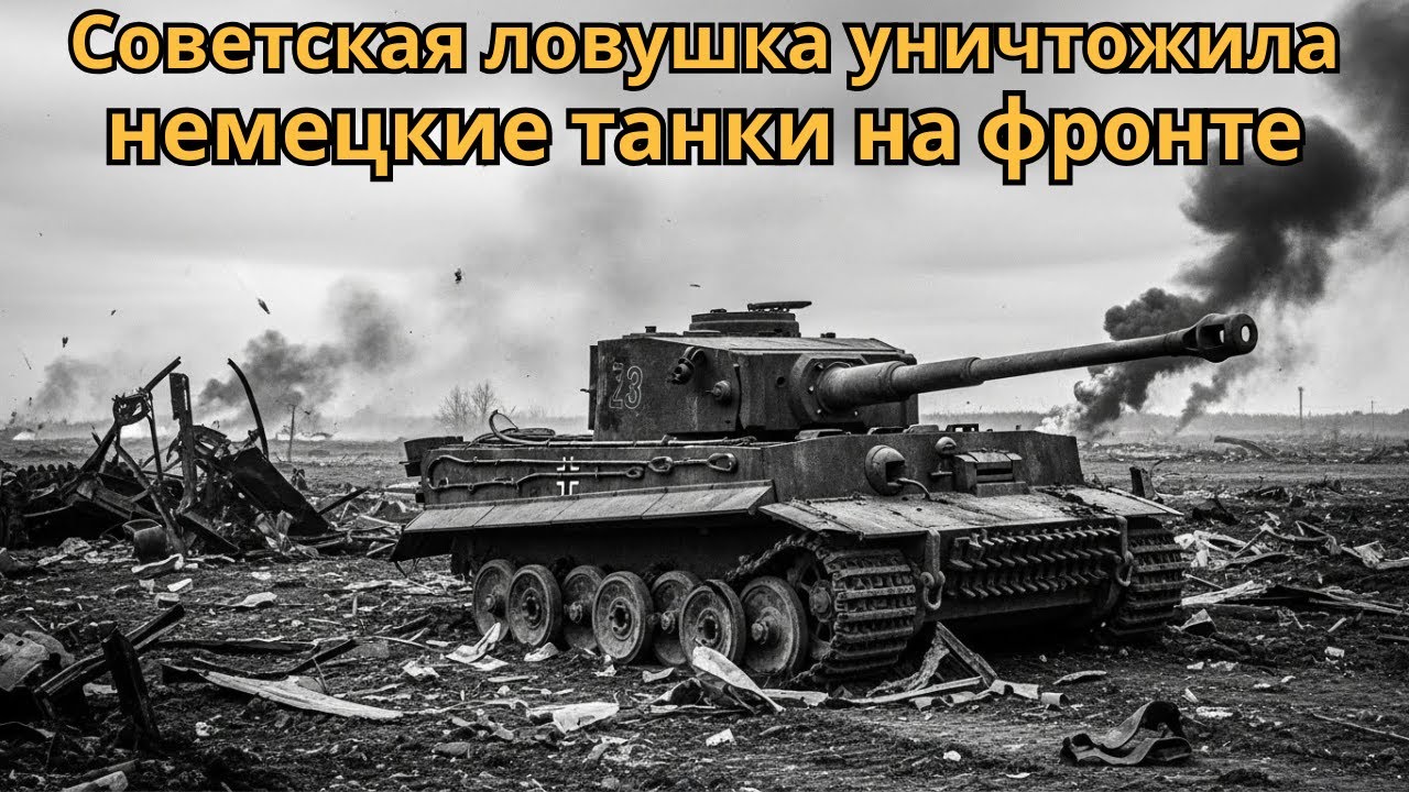 Советская ловушка, превратившая поле в кладбище немецких танков