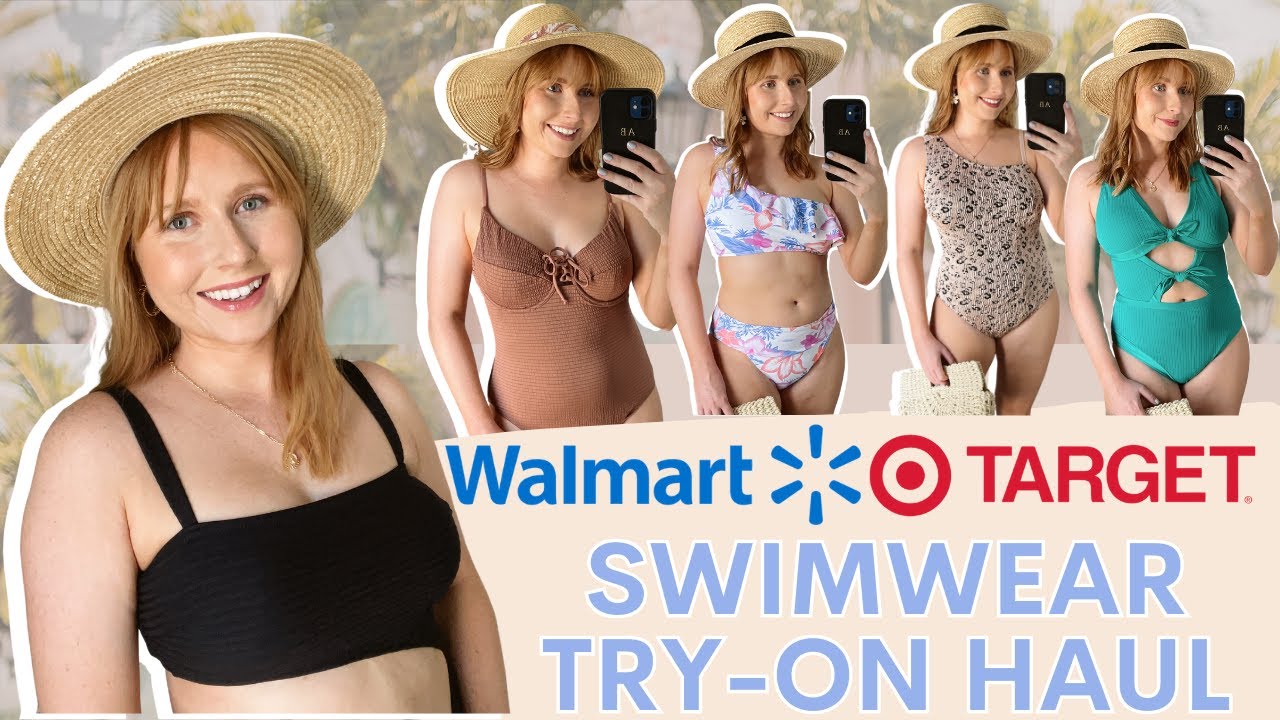 *MASSIVE* SWIMSUIT TRY ON HAUL 2021 | MID SIZE SWIM HAUL | Walmart + Target Swim