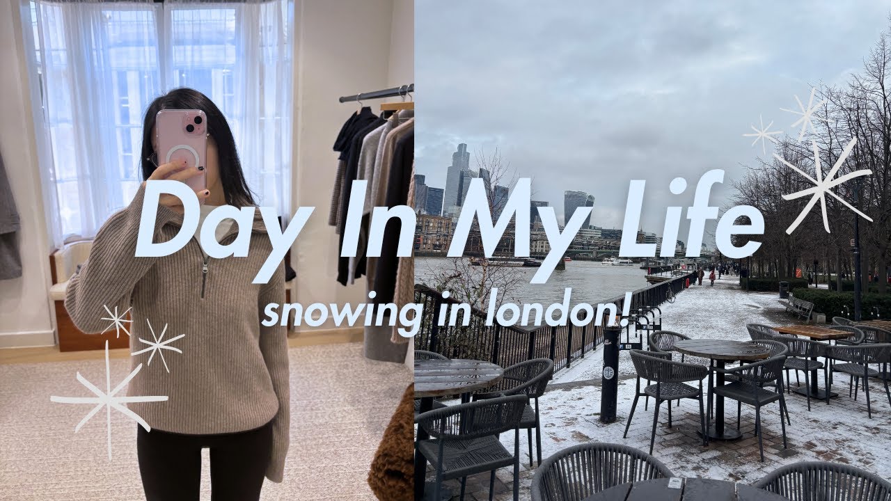 it finally snowed in london! ⋆˙⟡ pr unboxing, day in my life  ₍ᐢ. .ᐢ₎ ⋆˙⋆˚࿔