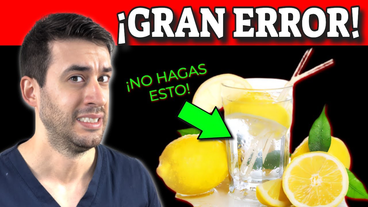 6 ERRORES al BEBER AGUA CON LIMÓN (y su jugo)