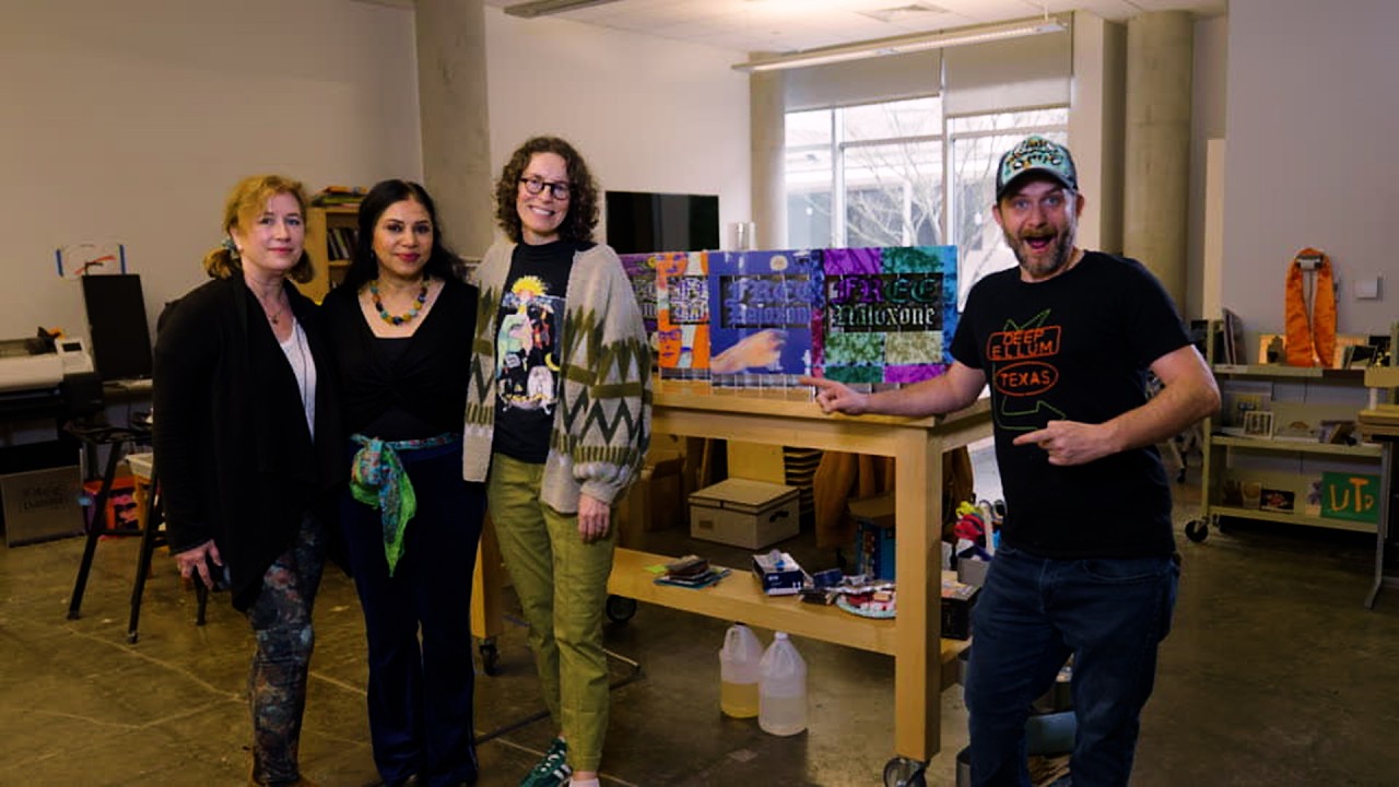 Art of the Machine 5: UT Dallas LabSynth Artwork Revealed on Naloxone (Narcan) Dispensers