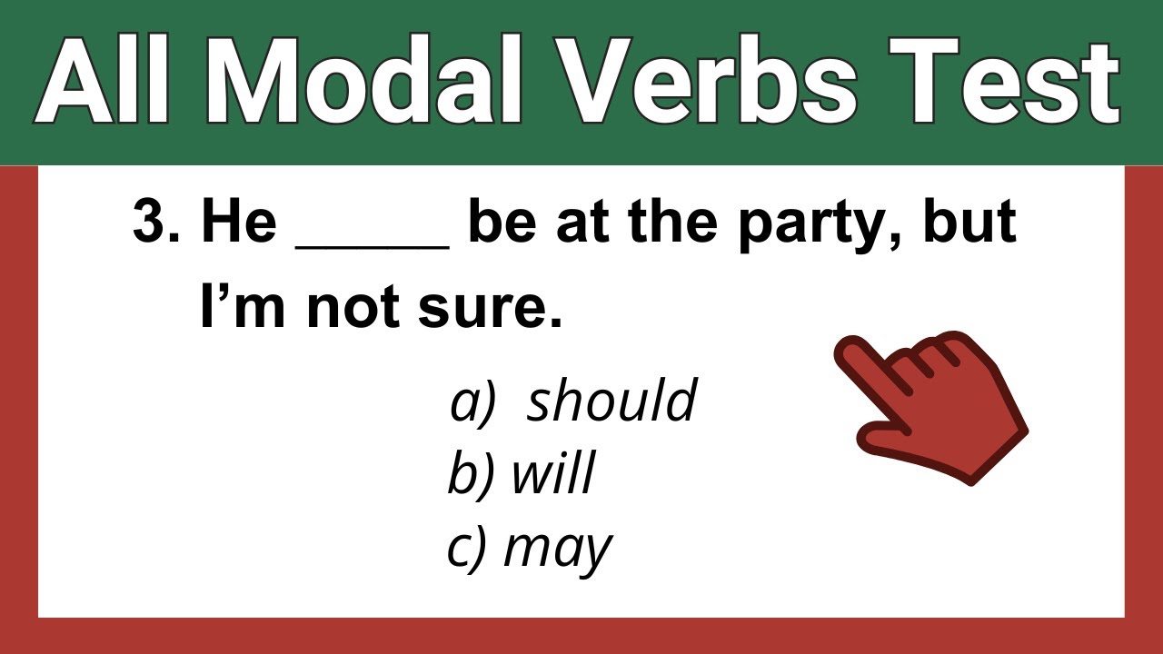 All Modal Verbs Test | 40+ English Modal Verbs Exercises with Answers | English Grammar Quiz