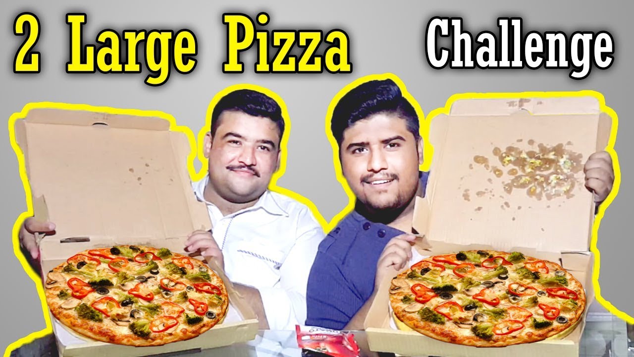 2 Large Pizza Yummy Dare Eating Challenge - #YummyDare