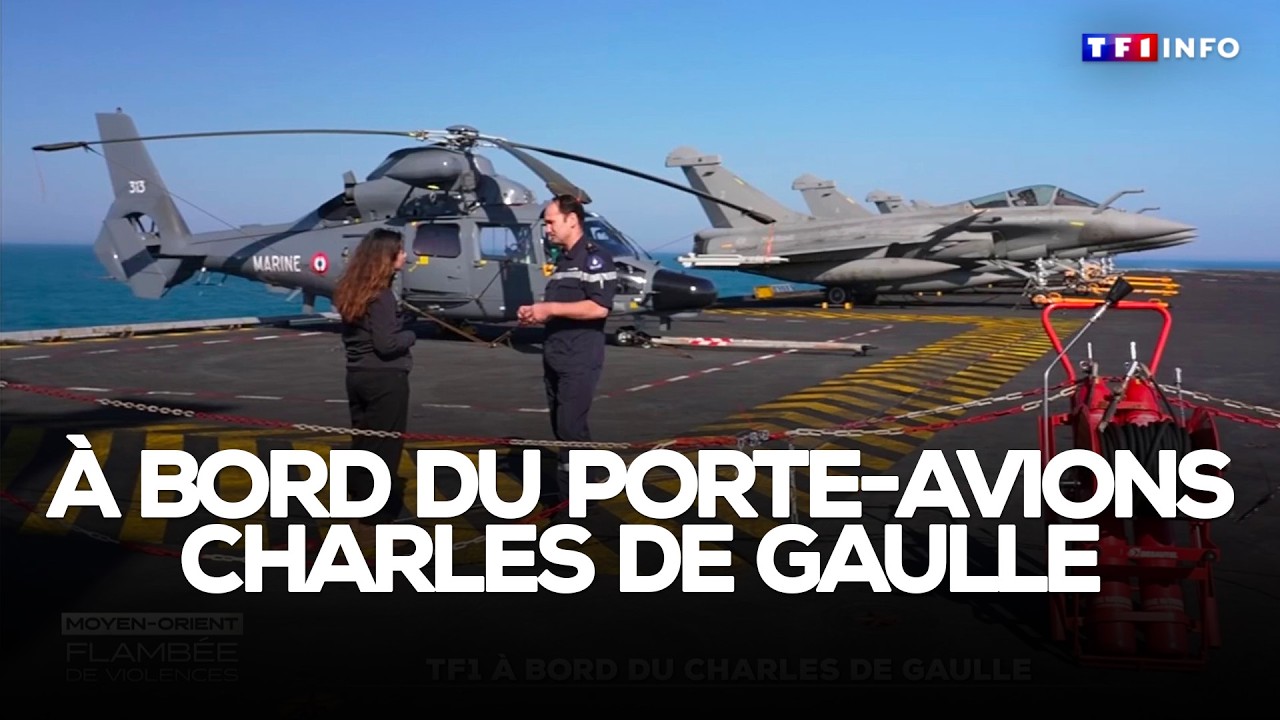 🔴 EXCLUSIF - TF1 à bord du porte-avions Charles de Gaulle dérouté vers la Méditerranée｜TF1 INFO
