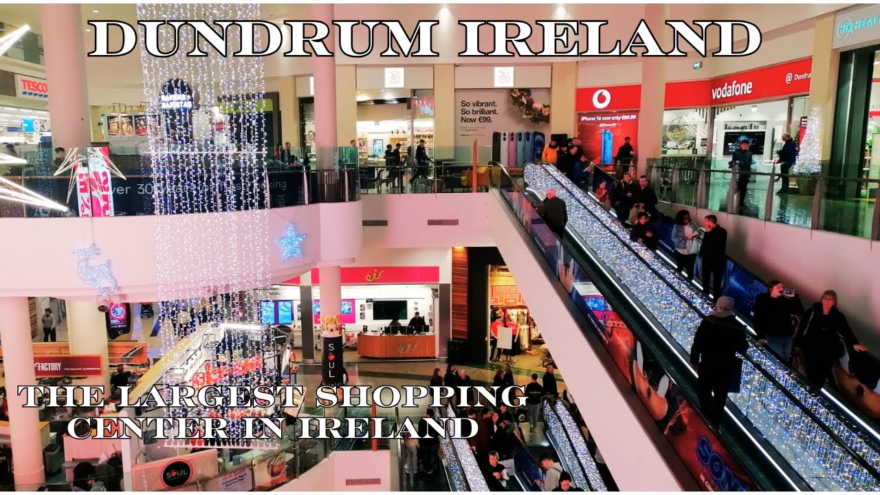 Dundrum Dublin Ireland, Dundrum Shopping Centre Walking Tour (4k 60pfs HDR)