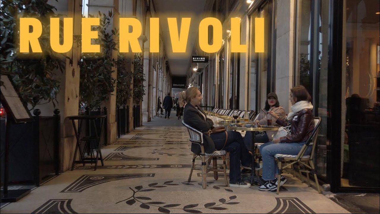 WALKING Rue Rivoli [Paris] from Rue Rouget de Lisle to Rue Mondovi