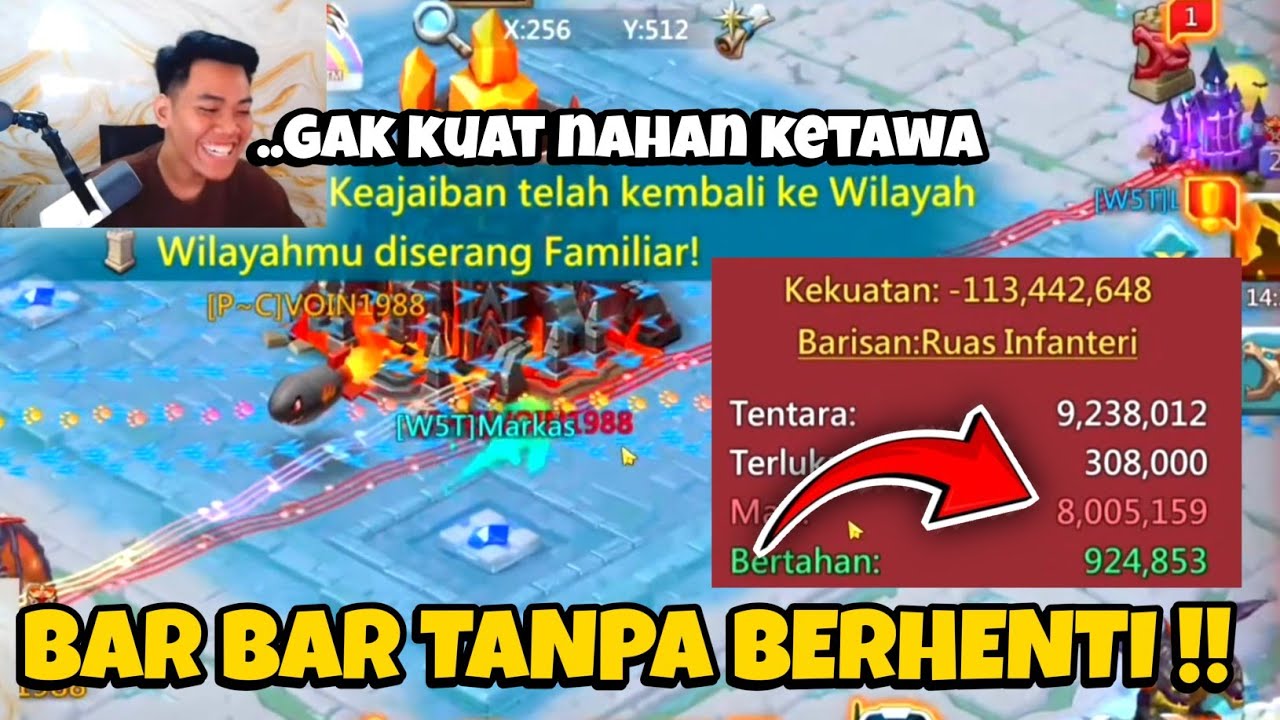 Bayu Menjadi WoodyQ8 Player Legends Cosplay!! Bar Bar Banget Sampe Solo Attack Markas - Lords Mobile
