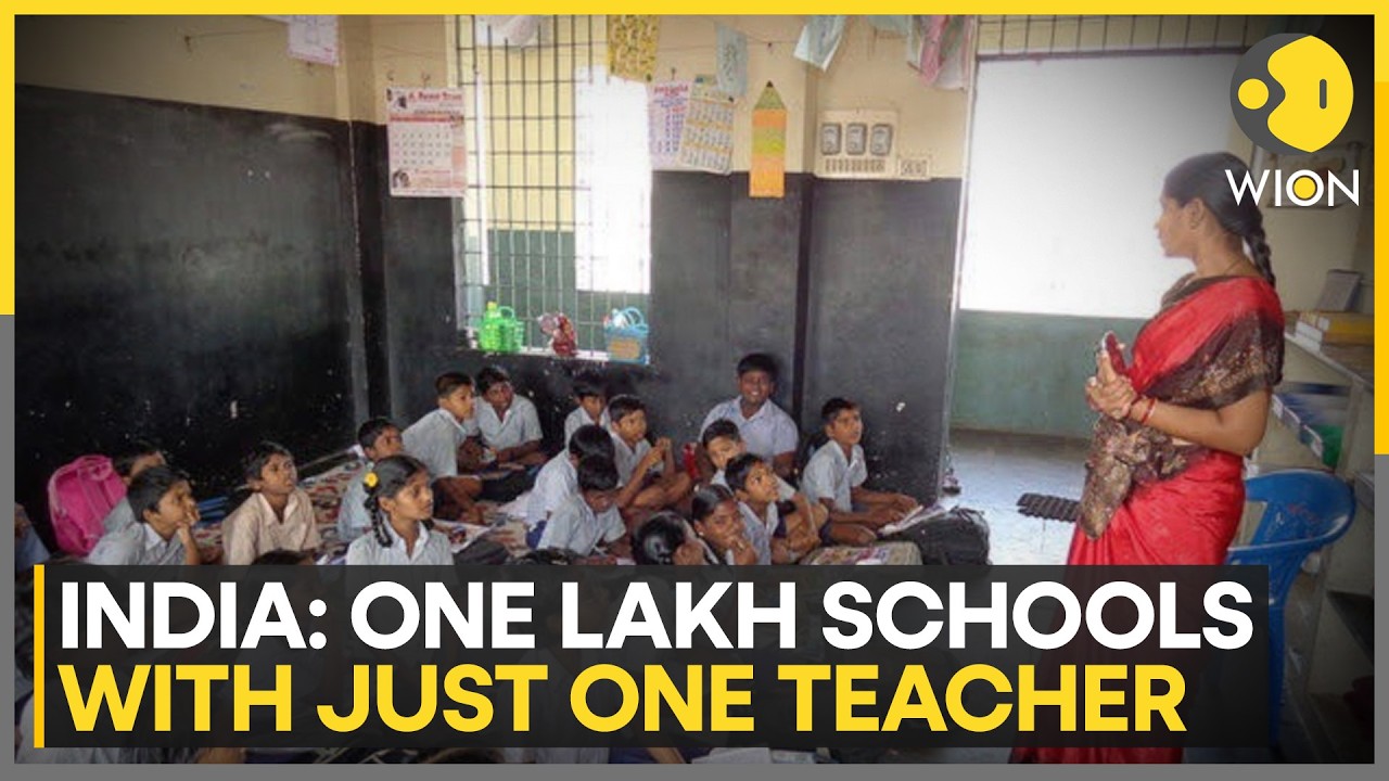 1,00,843 Schools In India Functioning With Only One Teacher | WION News