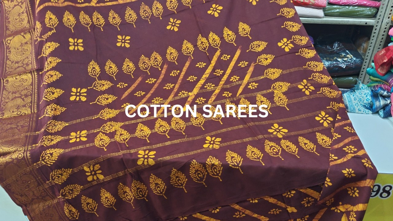 Big Border Pure Cotton Full Sarees மிகவும் குறைந்த விலையில் மிஸ் பண்ணிடாதீங்க  #dindigul #cotton