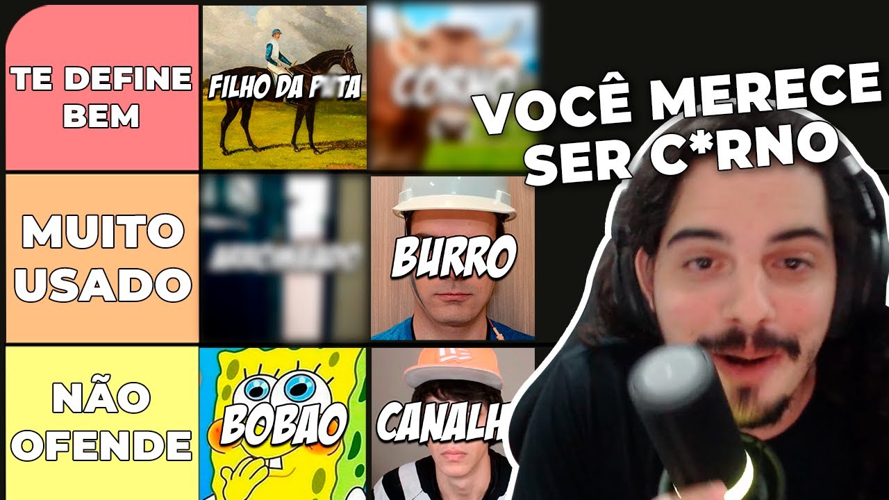 JULGANDO MELHORES XINGAMENTOS - TIERLIST