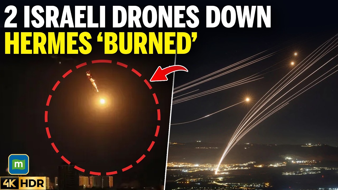 ON CAM: Iran ‘BURNS’ Two Israeli Hermes Drones; IRGC Mocks IDF | Watch