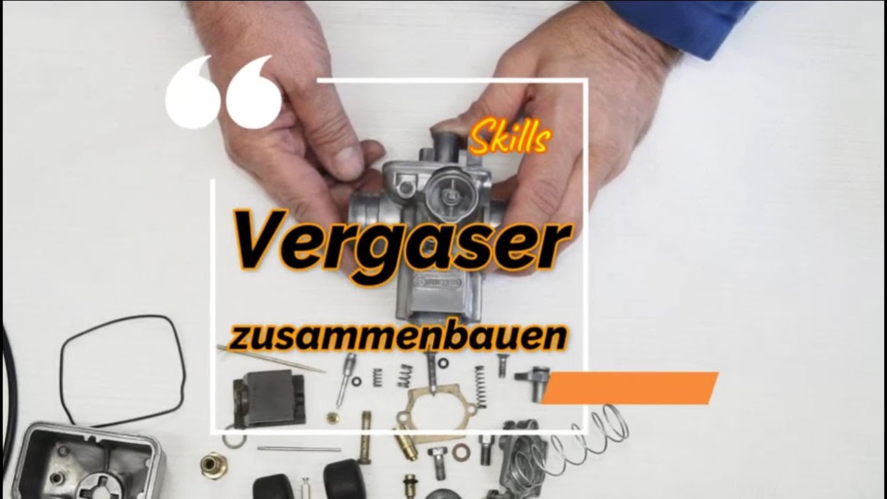 Vergaser zusammenbauen (Dell´Orto-Flachschieber-Vergaser)
