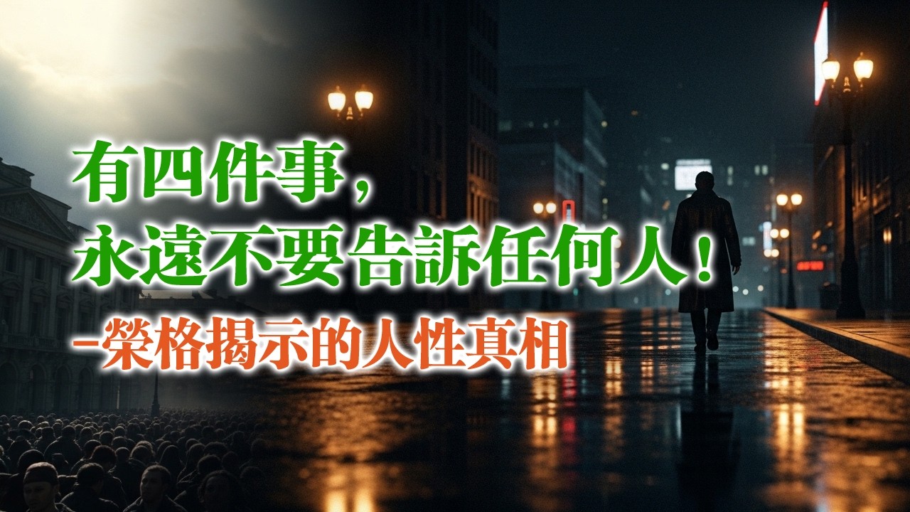 有四件事，永遠不要告訴任何人！--榮格揭示的人性真相 #榮格#卡爾榮格#榮格心理學#心理學#陰影#榮格陰影#人性#群體心理#自我成長#個體化#深度心理學#心理學思考#哲學#人生智慧#心理學影片