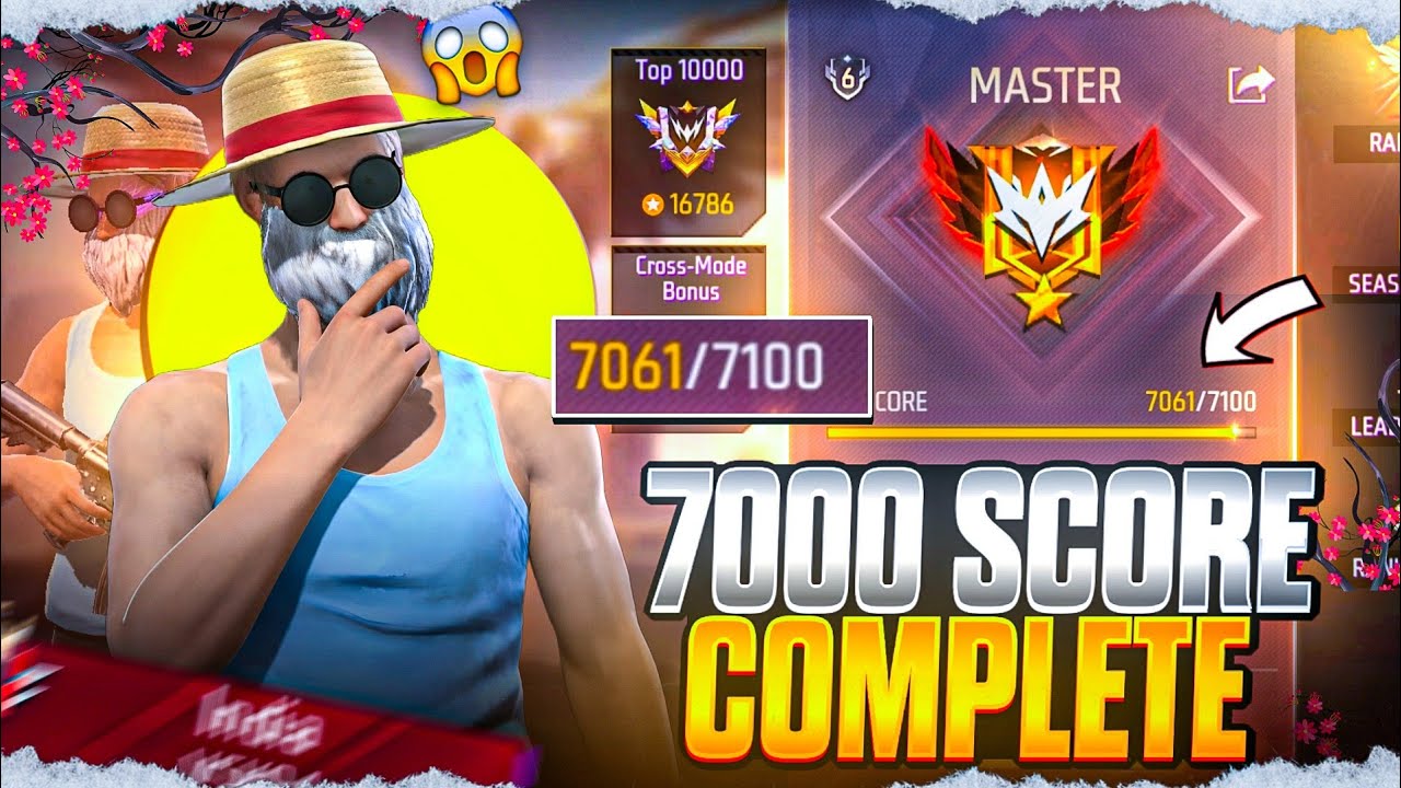 Finally 7000 Score Complete 😱 | Solo Br Rank Push Tips And Tricks | #ranked
