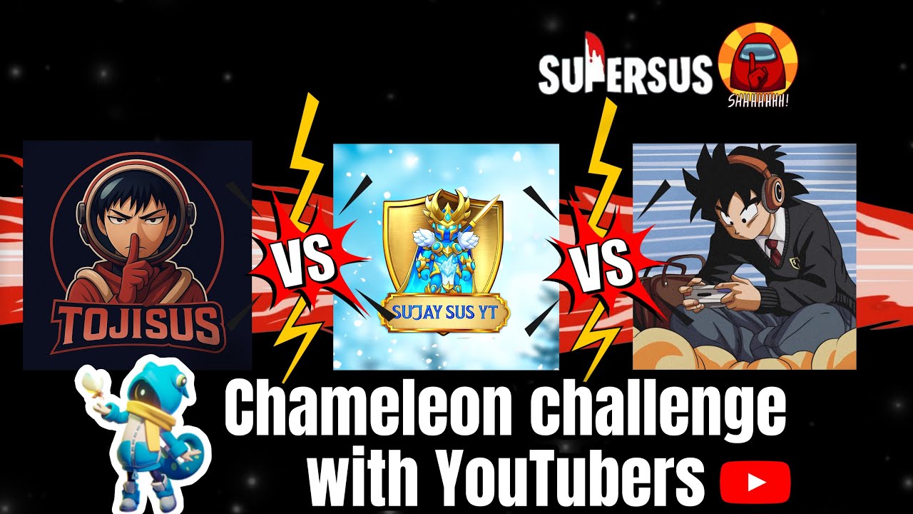 “Chameleon Challenge with YouTubers | Super Sus Colosseum Fun” @TOJI-SUS @mikey_supersus #supersus 