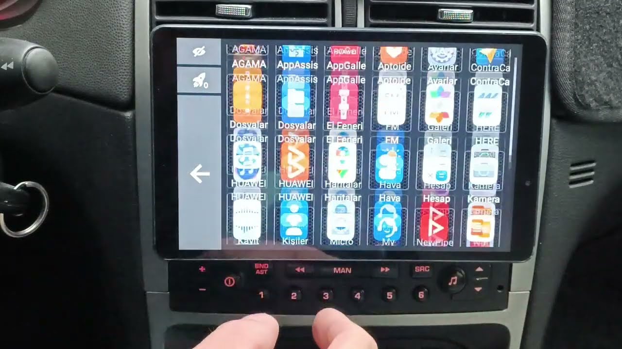 Peugeot 307 Araç için Tablet Uygulaması