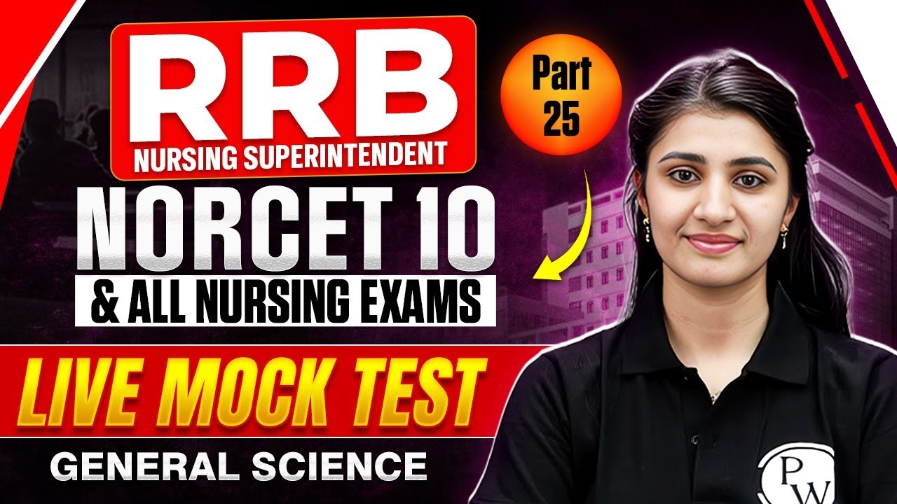 RRB Nursing Superintendent Previous Year Question Paper | Non Nursing for RRB Nursing Officer Part25