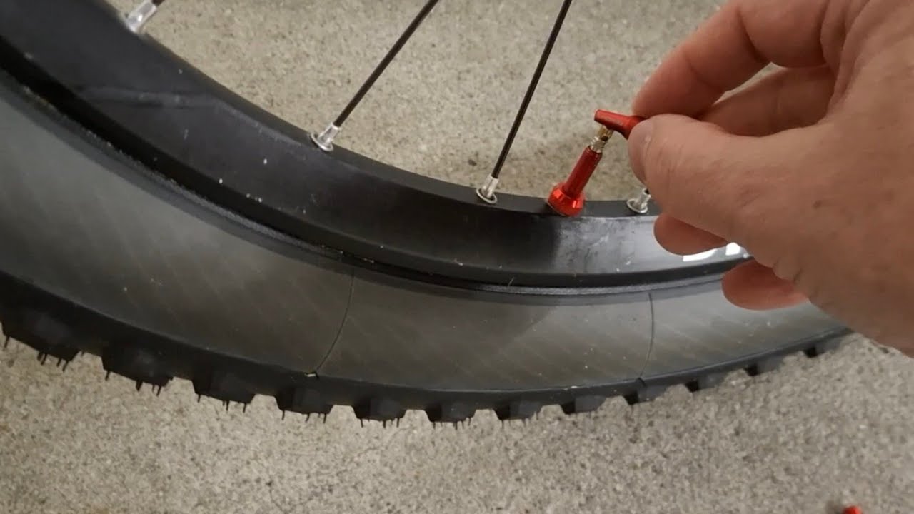 Deflate bike - remove valves