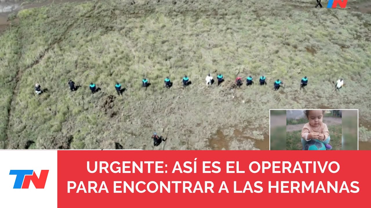 Así es el operativo para encontrar a las hermanas desaparecidas tras el temporal en Bahía Blanca