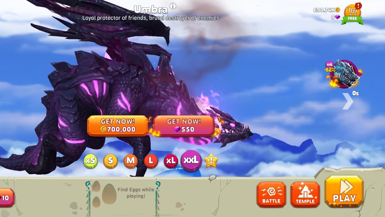 Hungry Dragon on login umbra