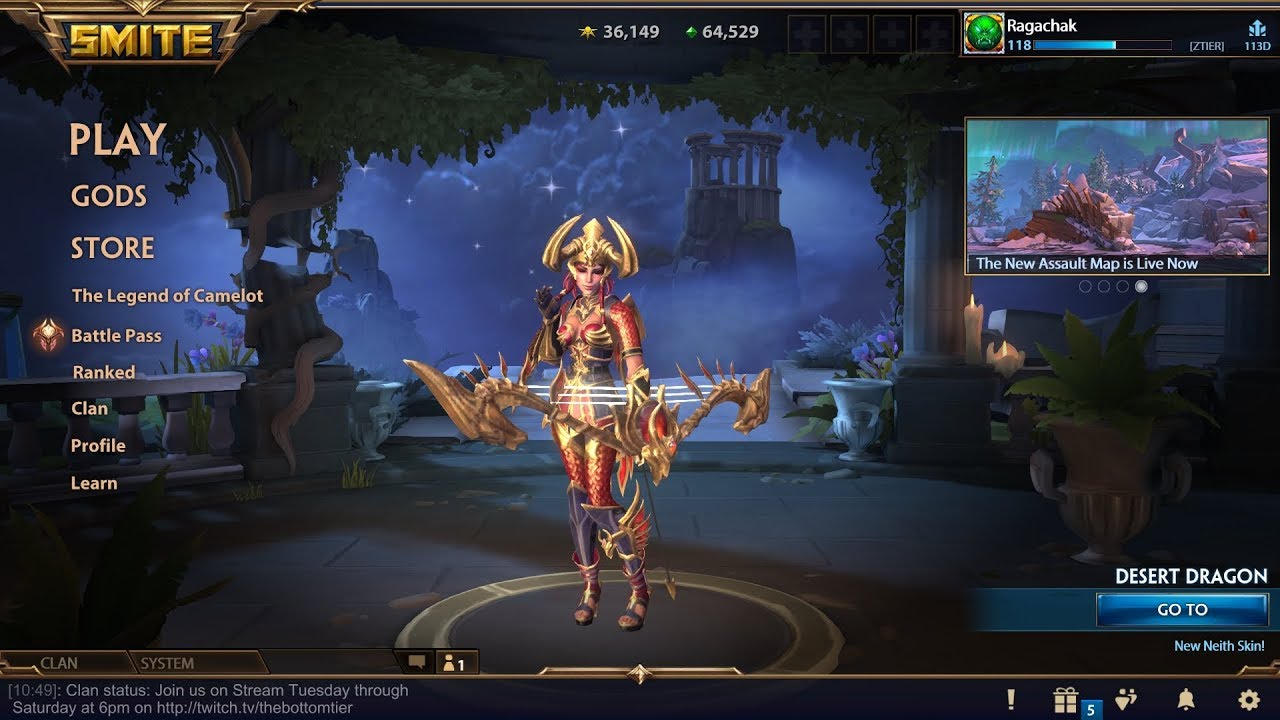 SMITE - Darkness Falls! New Assault Map Gameplay (MMOHuts Live)
